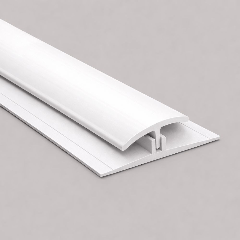 White Gloss Hygienic Wall Cladding 2-Part Joiner 3.05m image